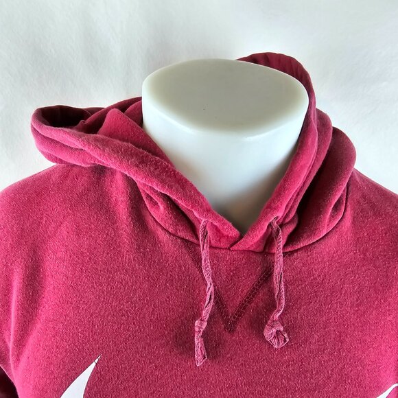 Nike Sweatshirt Mens Large Red Hoodie Sportswear Athletisure Swoosh Casual Sport - Picture 2 of 12